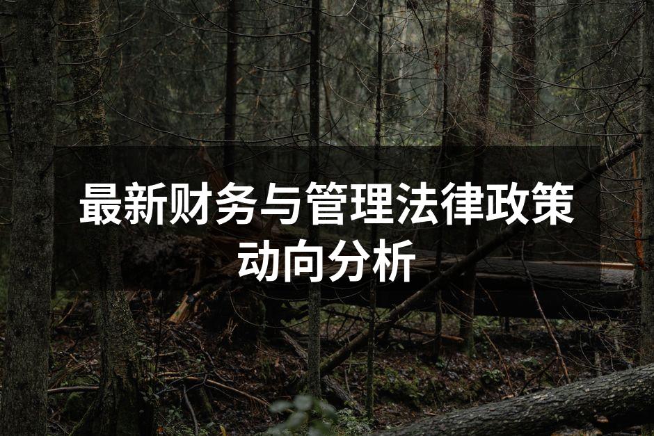 最新财务与管理法律政策动向分析